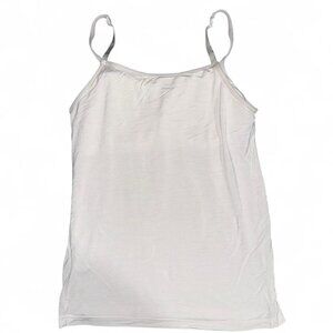 Essential White Basic Cami Tank Top (Flaws)